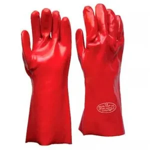 GUANTE PVC REFORZADO ROJO