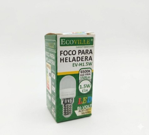 FOCO LED ECOVILLE P/ HELADERA 1.5 W ( luz fría )