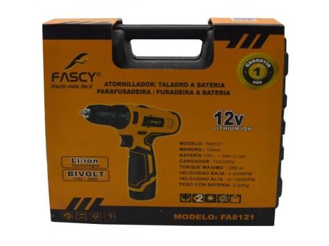ATORNILLADOR FASCY LI-ION 12V 10MM